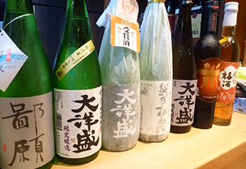 〆張鶴、大洋盛などオススメの飲み物